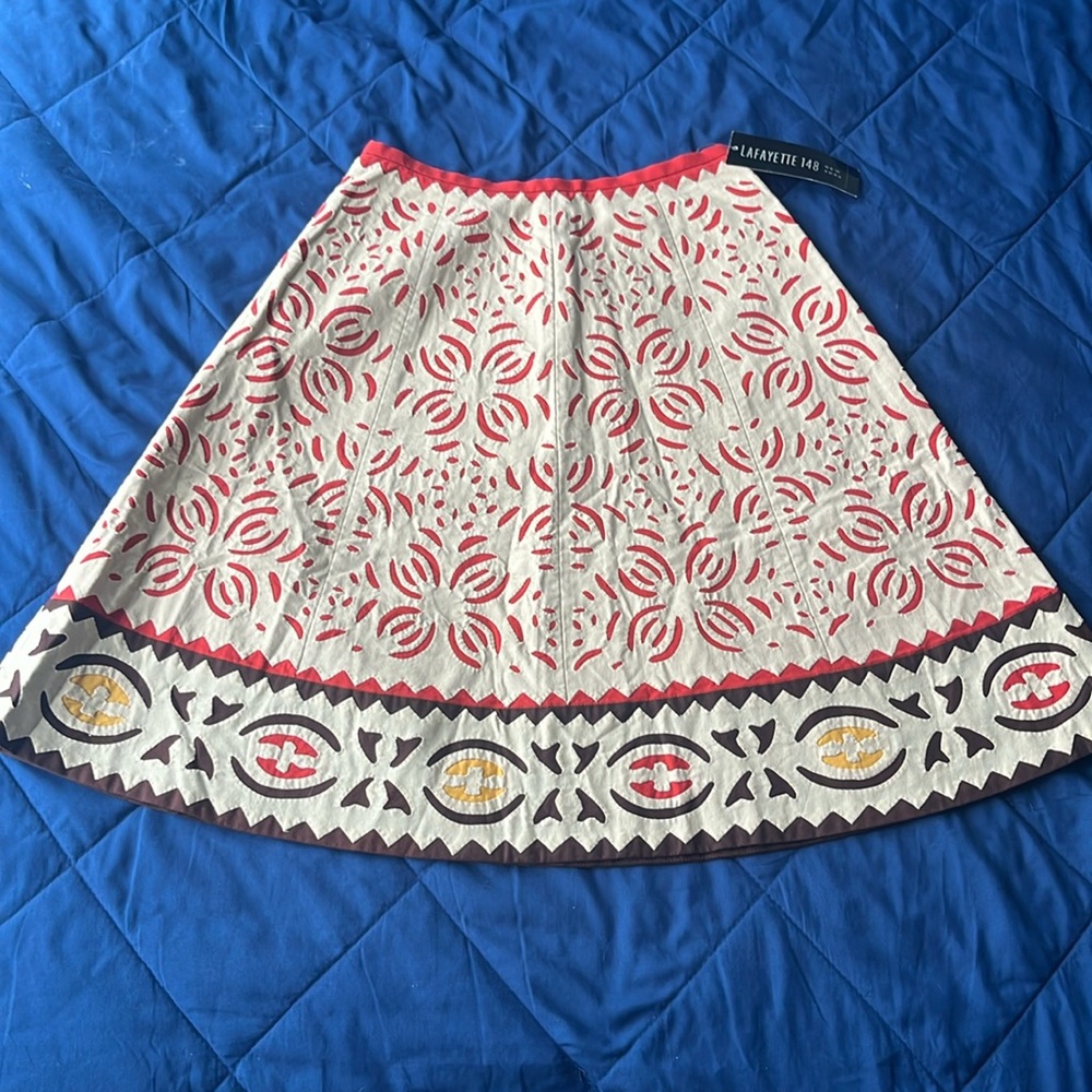 Vintage A Line Earth Tone Skirt